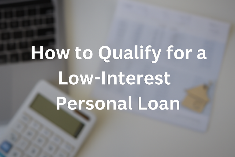 How to Qualify for a Low-Interest Personal Loan