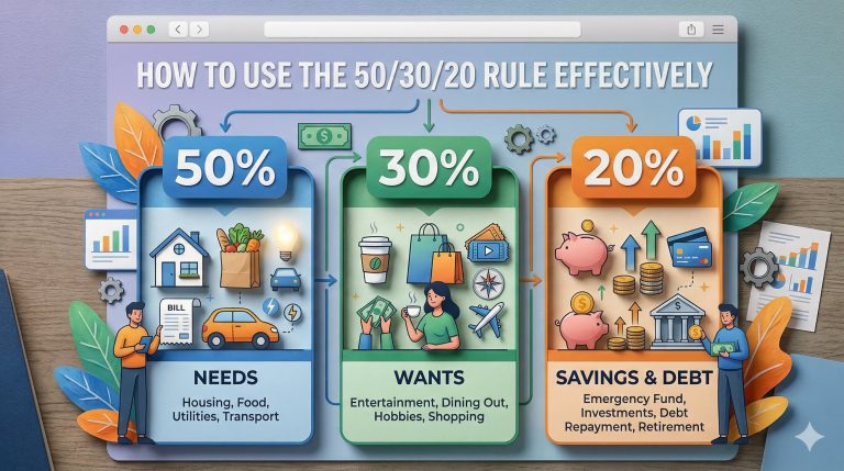 How to Use the 50/30/20 Rule Effectively